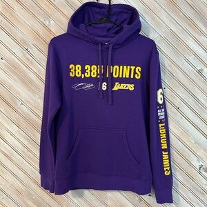 LeBron James Los Angeles Lakers LAK Fanatics Purple Hoodie #6 38388 Points
